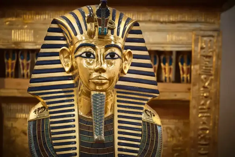 Tutankhamun treasures Grand Egyptian Museum — visited on the Cairo day trip from Sharm